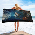 About my Brain Institute Towels Shark Spirit Animal Lightweight Beach Towel