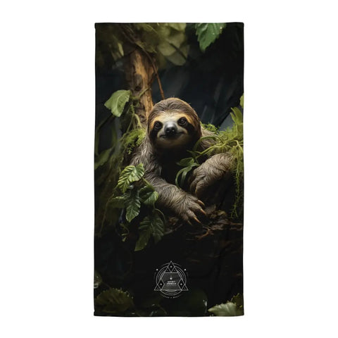 About my Brain Institute Towels Sloth Spirit Animal Lightweight Beach Towel