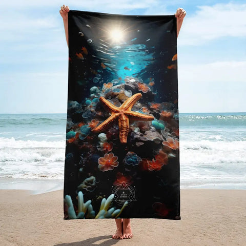 About my Brain Institute Towels Starfish Spirit Animal Lightweight Beach Towel