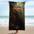 About my Brain Institute Towels Taema & Tilafaiga Goddesses Lightweight Beach Towel