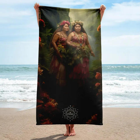 About my Brain Institute Towels Taema & Tilafaiga Goddesses Lightweight Beach Towel