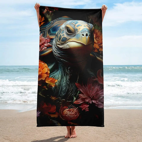 About my Brain Institute Towels Tortoise Spirit Animal Lightweight Beach Towel