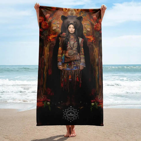 About my Brain Institute Towels Ungnyeo Goddess Lightweight Beach Towel