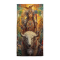 About my Brain Institute Towels White Buffalo Calf Woman Goddess Lightweight Beach Towel