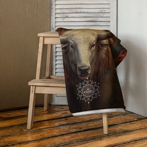 About my Brain Institute Towels White Buffalo Calf Woman Goddess Lightweight Beach Towel