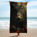 About my Brain Institute Towels Wolf Spirit Animal Lightweight Beach Towel