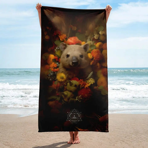 About my Brain Institute Towels Wombat Spirit Animal Lightweight Beach Towel