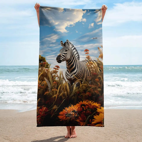 About my Brain Institute Towels Zebra Spirit Animal Lightweight Beach Towel
