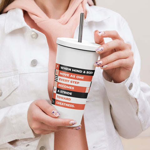 About my Brain Institute Tumbler Heart 2 Heart Integration Insulated Tumbler With A Straw