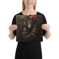 About my Brain Institute Wall Art 12″×12″ Black Bear Spirit Animal Canvas