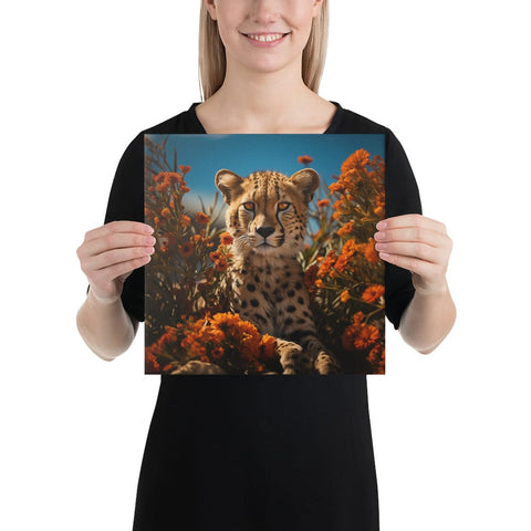 About my Brain Institute Wall Art 12″×12″ Cheetah Spirit Animal Canvas
