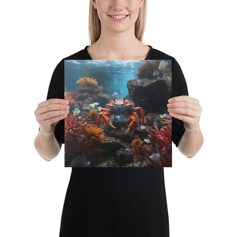 About my Brain Institute Wall Art 12″×12″ Crab Spirit Animal Canvas