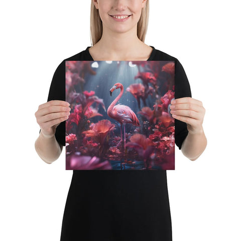 About my Brain Institute Wall Art 12″×12″ Flamingo Spirit Animal Canvas