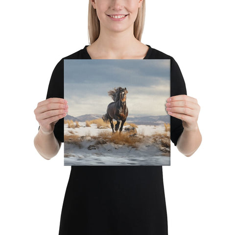About my Brain Institute Wall Art 12″×12″ Horse Spirit Animal Canvas