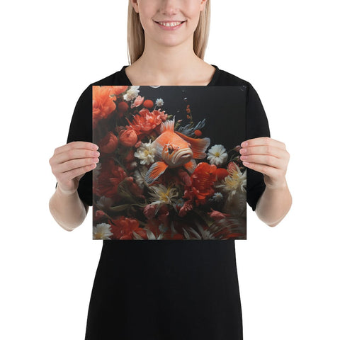 About my Brain Institute Wall Art 12″×12″ Koi Fish Spirit Animal Canvas