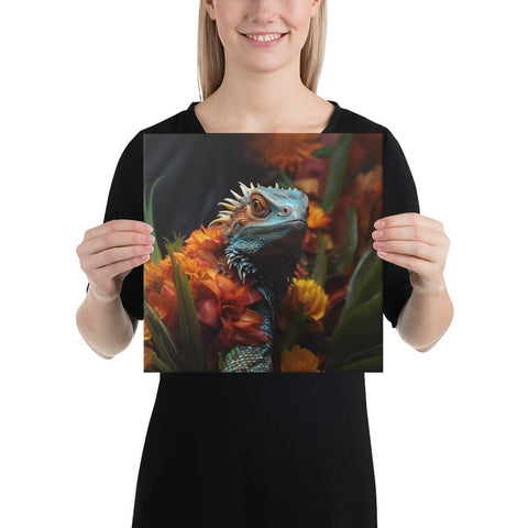 About my Brain Institute Wall Art 12″×12″ Lizard Spirit Animal Canvas