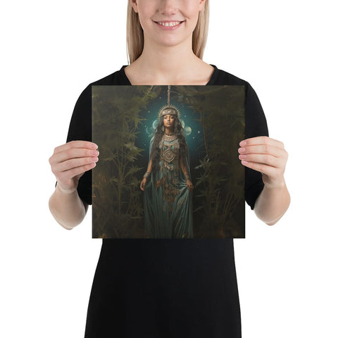 About my Brain Institute Wall Art 12″×12″ Mama Quilla Goddess Canvas
