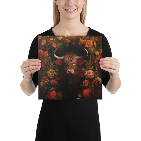 About my Brain Institute Wall Art 12″×12″ Ox Spirit Animal Canvas