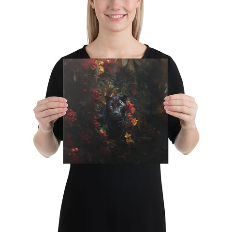 About my Brain Institute Wall Art 12″×12″ Panther Spirit Animal Canvas