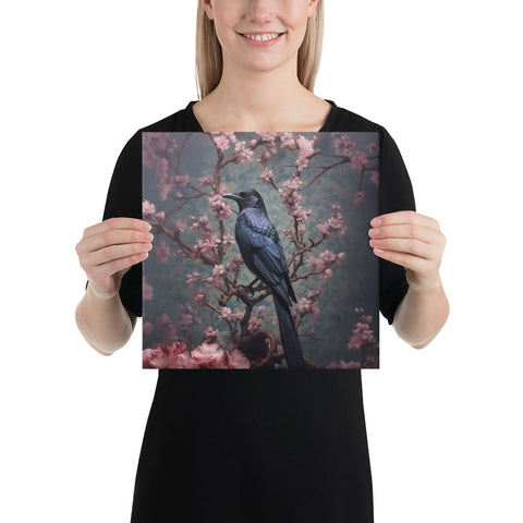 About my Brain Institute Wall Art 12″×12″ Raven Spirit Animal Canvas