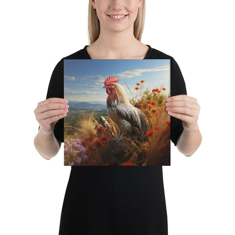 About my Brain Institute Wall Art 12″×12″ Rooster Spirit Animal Canvas