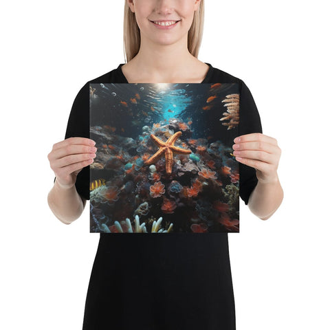 About my Brain Institute Wall Art 12″×12″ Starfish Spirit Animal Canvas