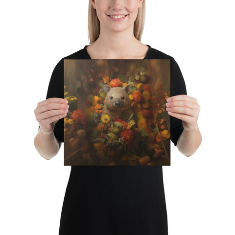 About my Brain Institute Wall Art 12″×12″ Wombat Spirit Animal Canvas