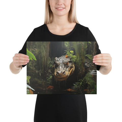 About my Brain Institute Wall Art 12″×16″ Alligator Spirit Animal Canvas
