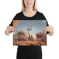 About my Brain Institute Wall Art 12″×16″ Arabian Oryx Spirit Animal Canvas
