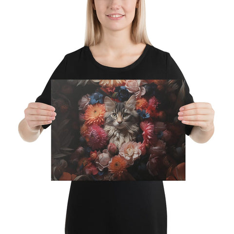 About my Brain Institute Wall Art 12″×16″ Cat Spirit Animal Canvas
