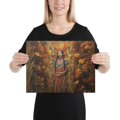 About my Brain Institute Wall Art 12″×16″ Corn Mother Canvas
