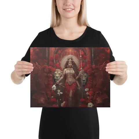About my Brain Institute Wall Art 12″×16″ Durga Goddess Canvas