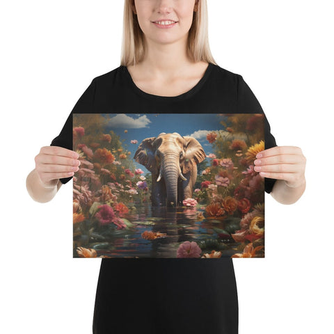 About my Brain Institute Wall Art 12″×16″ Elephant Spirit Animal Canvas