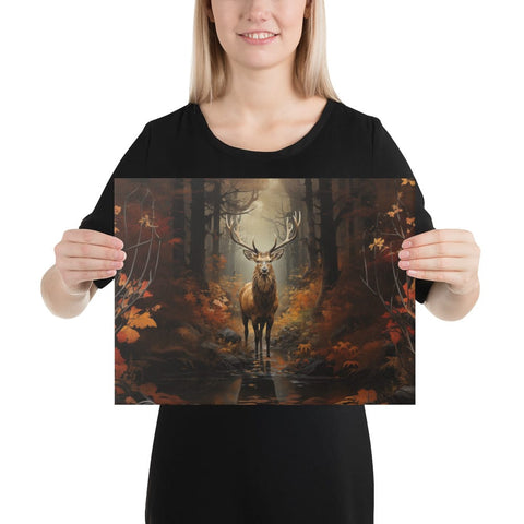About my Brain Institute Wall Art 12″×16″ Elk Spirit Animal Canvas