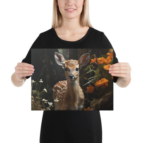 About my Brain Institute Wall Art 12″×16″ Fawn Spirit Animal Canvas