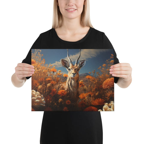 About my Brain Institute Wall Art 12″×16″ Gazelle Spirit Animal Canvas
