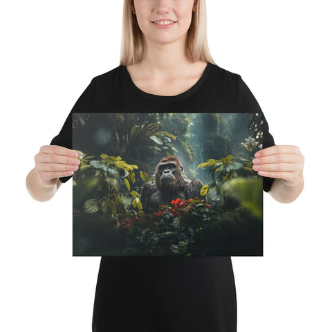 About my Brain Institute Wall Art 12″×16″ Gorilla Spirit Animal Canvas