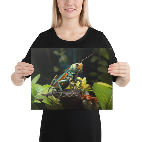 About my Brain Institute Wall Art 12″×16″ Grasshopper Spirit Animal Canvas