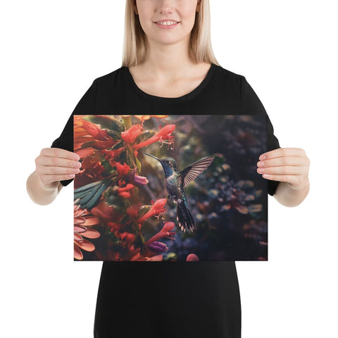 About my Brain Institute Wall Art 12″×16″ Hummingbird Spirit Animal Canvas