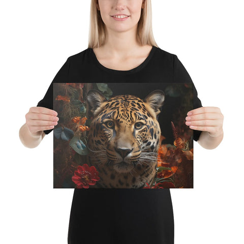About my Brain Institute Wall Art 12″×16″ Jaguar Spirit Animal Canvas