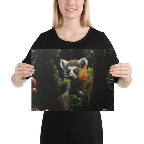 About my Brain Institute Wall Art 12″×16″ Lemur Spirit Animal Canvas