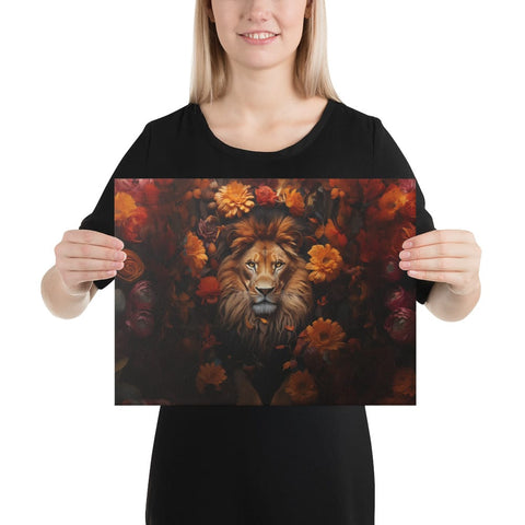 About my Brain Institute Wall Art 12″×16″ Lion Spirit Animal Canvas
