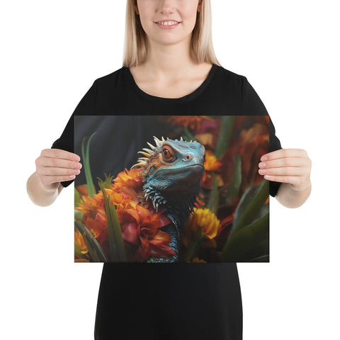 About my Brain Institute Wall Art 12″×16″ Lizard Spirit Animal Canvas