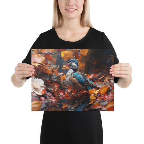 About my Brain Institute Wall Art 12″×16″ Mandarin Duck Spirit Animal Canvas