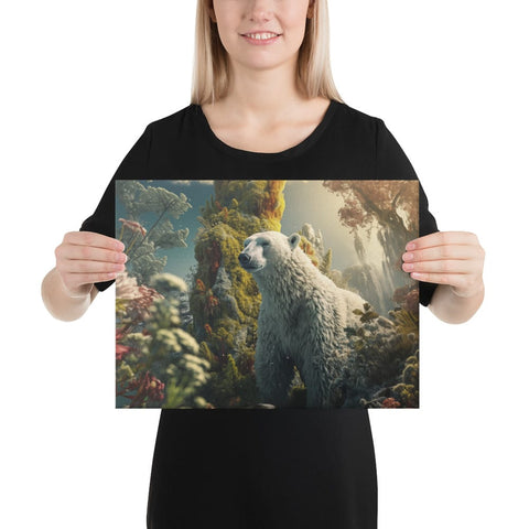 About my Brain Institute Wall Art 12″×16″ Polar Bear Spirit Animal Canvas