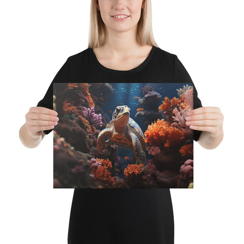 About my Brain Institute Wall Art 12″×16″ Sea Turtle Spirit Animal Canvas