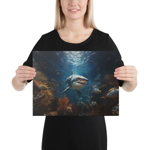 About my Brain Institute Wall Art 12″×16″ Shark Spirit Animal Canvas