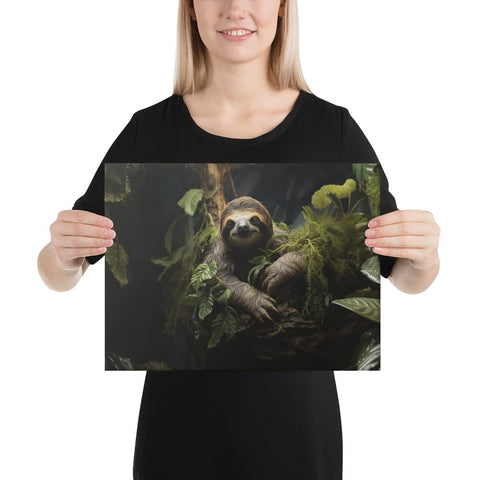 About my Brain Institute Wall Art 12″×16″ Sloth Spirit Animal Canvas