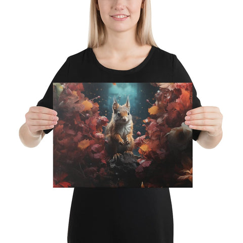 About my Brain Institute Wall Art 12″×16″ Squirrel Spirit Animal Canvas