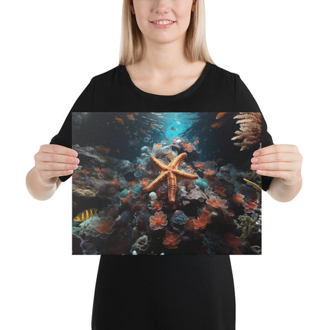 About my Brain Institute Wall Art 12″×16″ Starfish Spirit Animal Canvas